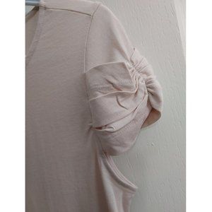 NWT MANGO PINK TSHIRT WITH CAPPED SLEEVES US M